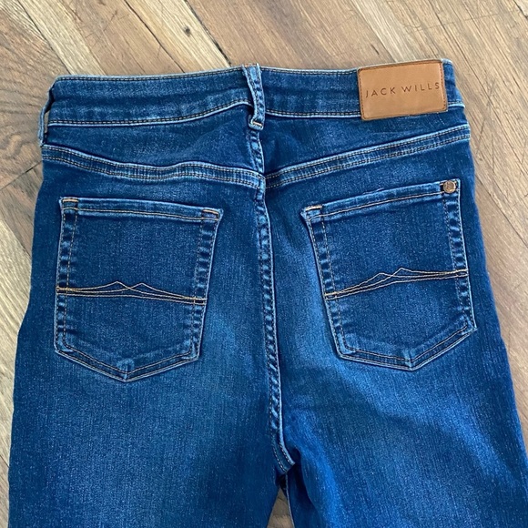 Jack Wills Ferham Super Skinny Crop Blue Denim Size 28 - Picture 8 of 13